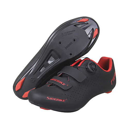

SIDEBIKE Adults' Bike Shoes Breathable Road Cycling Cycling / Bike Recreational Cycling Black / Red Women's Men's Cycling Shoes