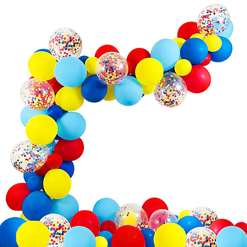 

Party Balloons 82 pcs Rainbow Party Supplies Latex Balloons Hanging Swirl Boys and Girls Party Decoration 12 Inch for Party Favors Supplies or Home Decoration