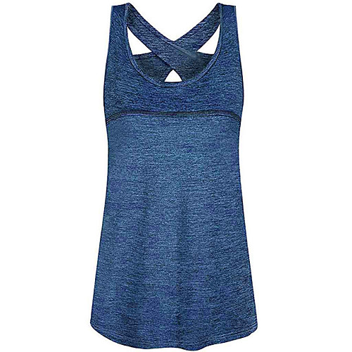 

workout shirts for women, fashion yoga athletic activewear tops spaghetti strap gym athleisure excercise clothes loose fitting work active wear outfits sea blue x-large