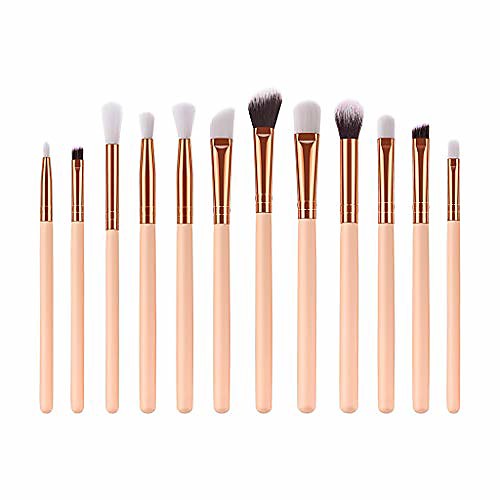

12 pcs eye brush high-end wooden handle eye shadow brush mbrush set