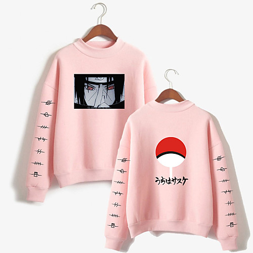 

Inspired by Naruto Cosplay Akatsuki Uchiha Itachi Hoodie Polyester / Cotton Blend Print Printing Hoodie For Women's / Men's