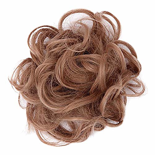 

hair scrunchies hair bun extensions curly wavy hair pieces ponytail hair extensions hair donut hair chignons hair accessories (g,one size)