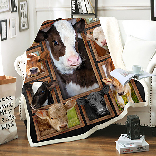 

Comfort Luxury Faux Fur Throw Blanket - Ultra Soft and Fluffy - Plush Throw Blankets for Couch Bed and Living Room - Fall Winter and Spring