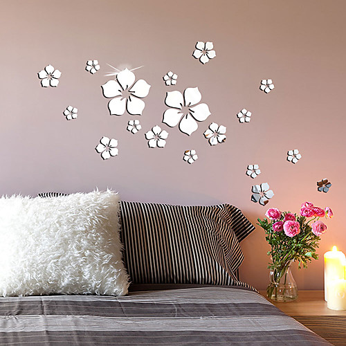 

Floral / Botanical Wall Stickers Mirror Wall Stickers Decorative Wall Stickers, Acrylic Home Decoration Wall Decal Wall Decoration 1pc