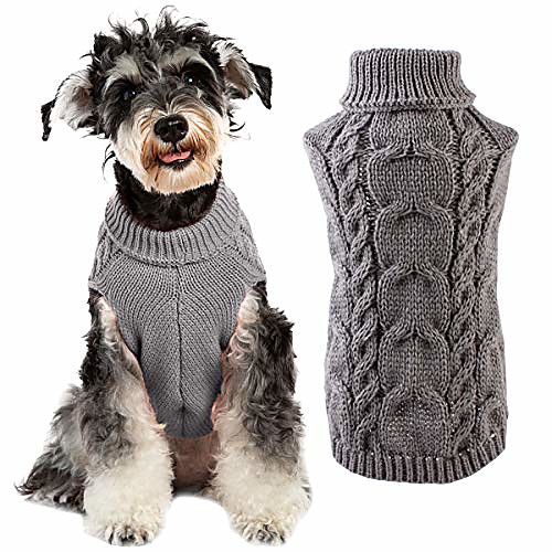 

dog knit sweater - pet dog knitting sweater apparel puppy clothes winter soft warm sweater knitwear for small medium large dog puppy doggies