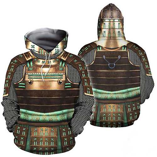 

Inspired by Cosplay Samurai Cosplay Costume Hoodie Terylene Graphic Printing Hoodie For Women's / Men's