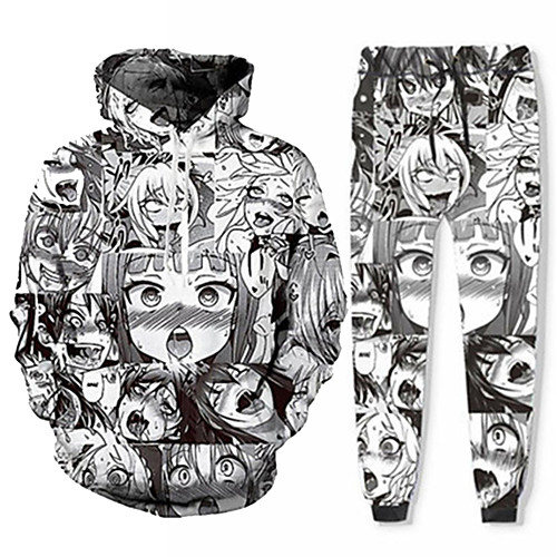 

Inspired by Ahegao Ahegao Pants Cosplay Costume Terylene 3D Printing Pants For Women's / Men's / Hoodie / Hoodie