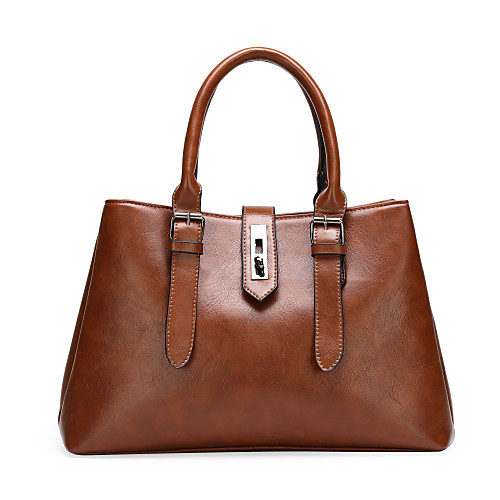 

Women's Bags Satchel Top Handle Bag Date Office & Career Handbags Dark Brown Black Khaki Brown