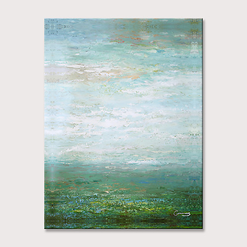 

Oil Painting Hand Painted Vertical Abstract Modern Rolled Canvas (No Frame)