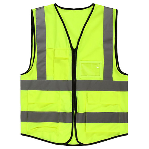 

Reflective Vest Safety Vest Running Gear Breathable Durable Class 2 High Visibility Zipper Reflective Strip With Pockets Portable Lightweight Comfy Versatile for Running Cycling / Bike Jogging Dog