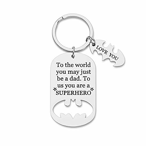 

fathers day gifts dad birthday keychain for daddy step dad to be husband from daughter son wife kids i love you key ring father of the bride step father figure wedding anniversary men him