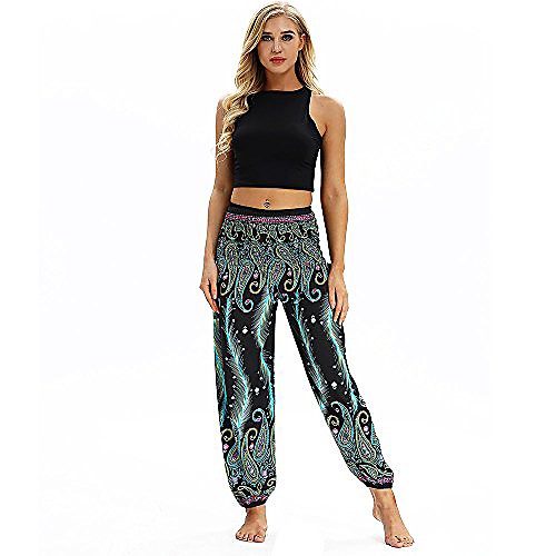 

pantsclearance,men women casual loose hippy yoga trousers baggy boho aladdin harem pants