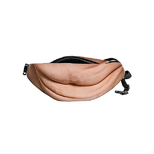 

funny pop dad belt bag men travel bags flesh color creative fanny pack beer fat belly bum pouch waist bag b