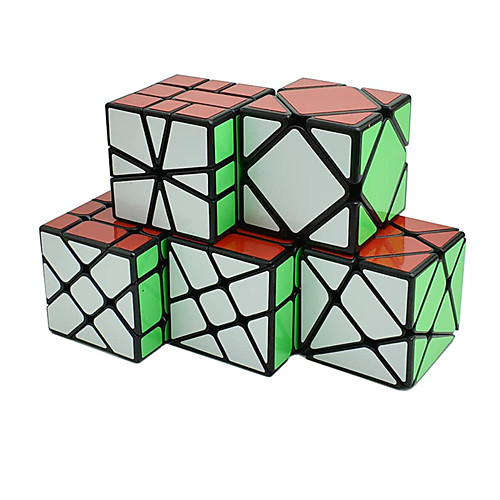 

Speed Cube Set 5 pcs Magic Cube IQ Cube 223 Speedcubing Bundle Stress Reliever Puzzle Cube Stickerless Smooth Office Desk Toys Windmill Irregular Skew Kid's Adults Toy Gift