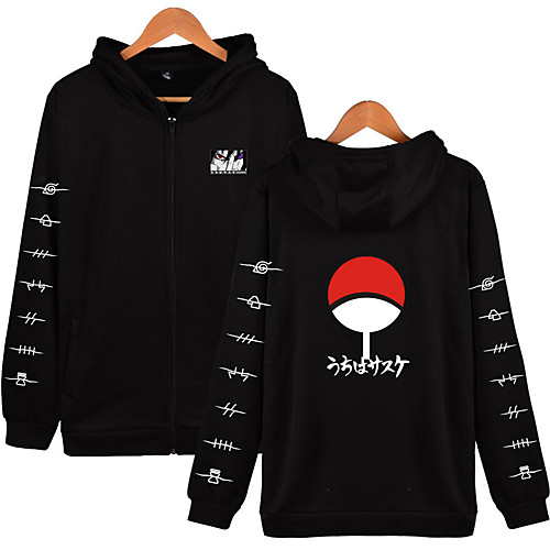 

Inspired by Naruto Cosplay Akatsuki Uchiha Itachi Hoodie Polyester / Cotton Blend Print Printing Hoodie For Women's / Men's