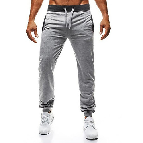 

joggers for men sweatpants marled slim fit with contrast zipper