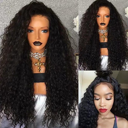 

Hot selling African wig women's fashion front lace black split long curly hair hand wrapped tube fiber wig Headcover