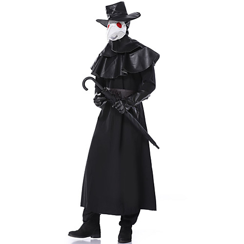 

Inspired by Assassin / Plague Doctor Plague Doctor Video Game Cosplay Costumes Cosplay Suits Vintage Long Sleeve Coat Gloves Belt Costumes / Corsets / Mask / Hat / Headwear