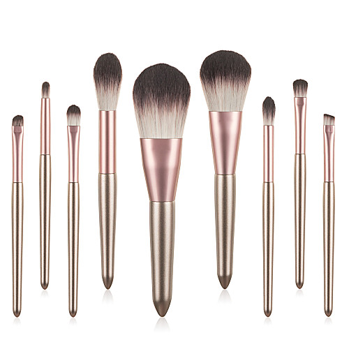 

Professional Makeup Brushes 9pcs Professional Soft Full Coverage Adorable Comfy Wooden / Bamboo for Makeup Tools Blush Brush Foundation Brush Makeup Brush Eyebrow Brush Eyeshadow Brush