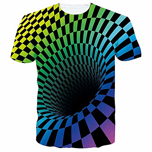 

men women 3d cube t shirt clothing big and tall funny cool cube circle graphic short sleeve tee shirts top clothes apparel