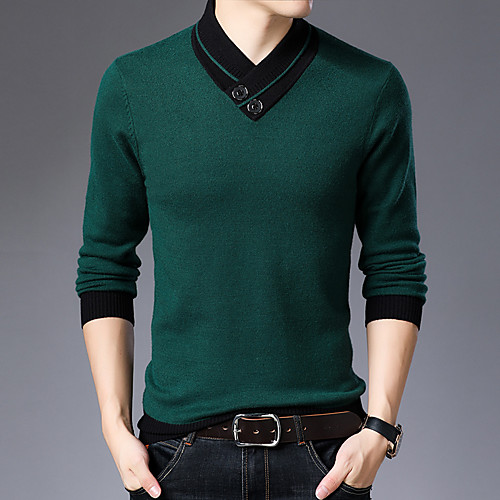 

Men's Stylish Christmas Knitted Double Layered Solid Color Color Block Cardigan Pullover Sweater Long Sleeve Sweater Cardigans Halter Neck Sweetheart Neckline Fall Winter Black Red Camel