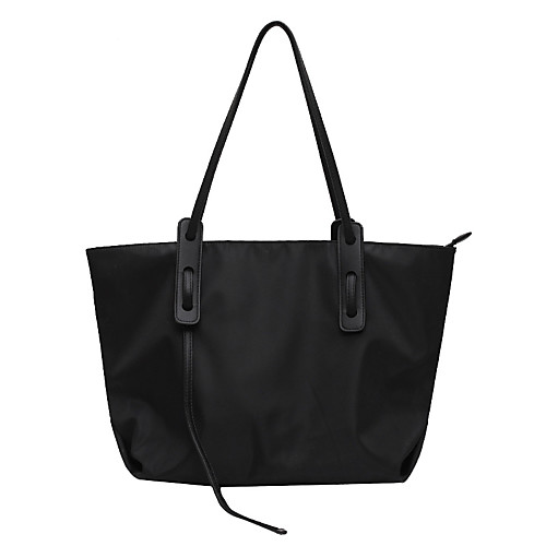 

Women's Bags Oxford Cloth Tote Zipper Daily Handbags Baguette Bag Black Khaki