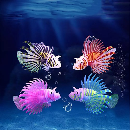 

Fish Tank Aquarium Decoration Fish Bowl Artificial Fish Black Luminous Silicone 1 11.573 cm