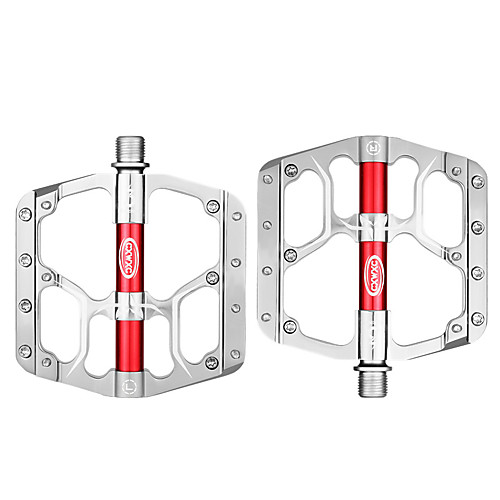 

road/mtb bike pedals - 3 bearings 9/16 aluminum alloy bicycle pedals - mountain bike pedal with removable anti-skid nails