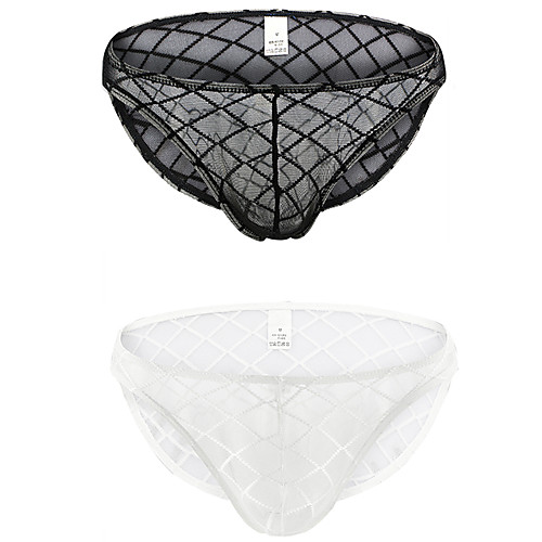 

Men's 2 Piece Basic Briefs Underwear - Normal Low Waist Multi color M L XL