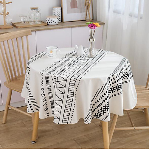 

Tablecloth Bohemian Cotton And Linen Printing Round Living Room Fabric Tablecloth