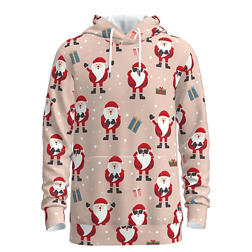 

Men's Pullover Hoodie Sweatshirt Graphic 3D Christmas Daily 3D Print 3D Print Christmas Hoodies Sweatshirts Blushing Pink