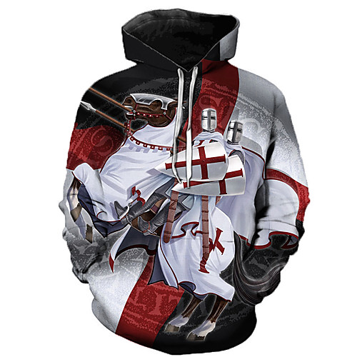 

Inspired by The Last Templar Knights Templar Cosplay Costume Hoodie Terylene Graphic Printing Hoodie For Women's / Men's