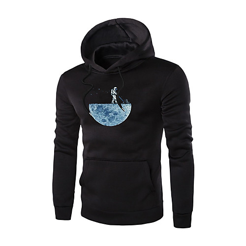 

Men's Pullover Hoodie Sweatshirt Astronaut Basic Hoodies Sweatshirts Black Wine Light gray