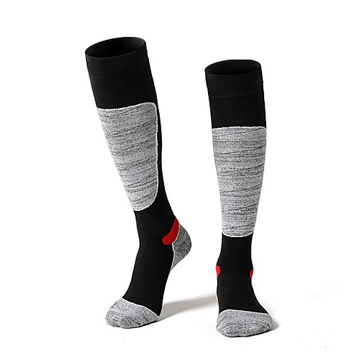 

R-BAO Men's Athletic Sports Socks Ski Socks Camping / Hiking Hunting Ski / Snowboard Cushion Breathability High Elasticity Cotton Crew Socks Ski Wear / Winter / Patchwork / Stretchy