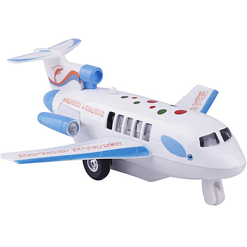 

Toy Airplane Pull Back Vehicle Plane Simulation Music & Light Alloy Kids Adults All Toy Gift