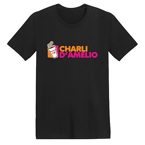 

Inspired by Cosplay Charli D'Amelio T-shirt Polyester / Cotton Blend Graphic Prints Printing T-shirt For Women's / Men's