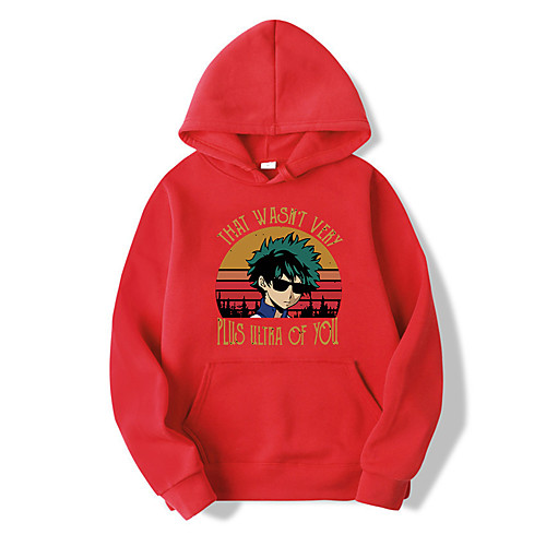 

Inspired by My Hero Academia Boko No Hero Midoriya Izuku Hoodie Polyester / Cotton Blend Graphic Prints Printing Hoodie For Women's / Men's