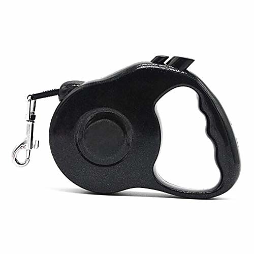 

heavy duty retractable dog leash dog walking leash for small medium dogs tangle free (black)