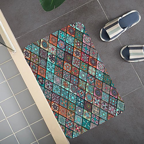 

Bohemian Ethnic Style Pattern Carpet Door Mat Bedroom Living Room Carpet Study Room Carpet Kitchen Bathroom Anti-slip Mat