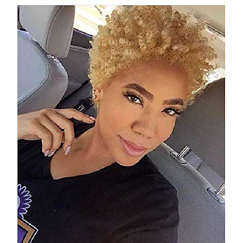 

short blonde hair wigs for black women short synthetic wigs for african american women wigs short hairstyles (blonde)