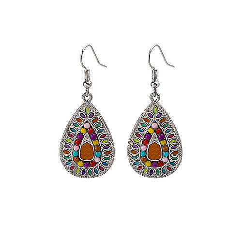 

Women's Drop Earrings Earrings Drop Colorful Fashion Boho Earrings Jewelry Silver For 1 Pair