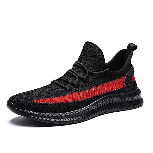 

Men's Trainers Athletic Shoes Athletic Running Shoes Tissage Volant Black / Red White Black Fall Spring