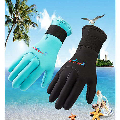 

Bluedive Diving Gloves 3mm Neoprene Full Finger Gloves Breathable Warm Wearable Diving Surfing Snorkeling