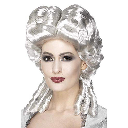 

women's marie antoinette wig, white, one size