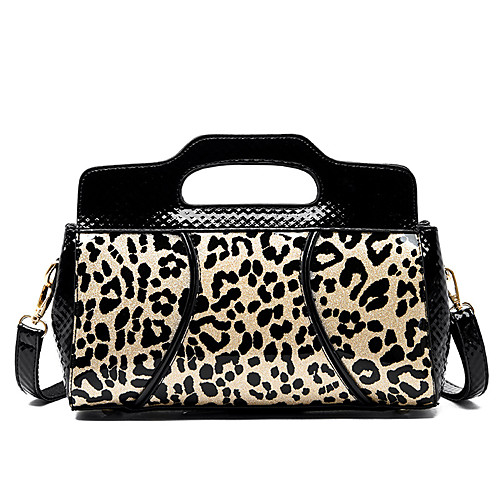 

Women's Bags PU Leather Top Handle Bag Zipper Outdoor Handbags Black Purple Gold Gray