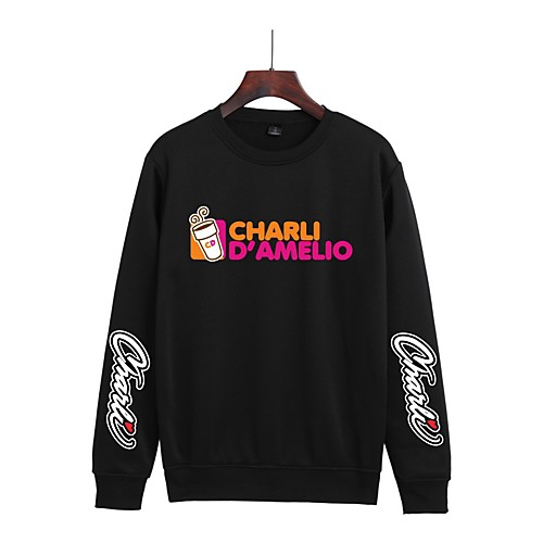 

Inspired by Cosplay Charli D'Amelio Hoodie Polyester / Cotton Blend Graphic Prints Printing Hoodie For Women's / Men's