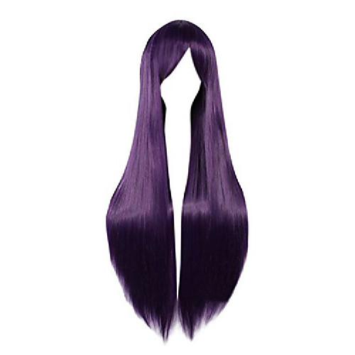 

sailor mars hino rei straight purple cosplay wig (dark purple)