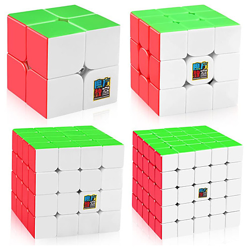 

Speed Cube Set 4 pcs Magic Cube IQ Cube MoYu 222 333 444 Speedcubing Bundle Stress Reliever Puzzle Cube Stickerless Smooth Office Desk Toys Kid's Adults Toy Gift