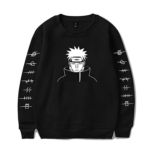 

Inspired by Naruto Cosplay Akatsuki Pain Hoodie Polyester / Cotton Blend Print Printing Hoodie For Women's / Men's