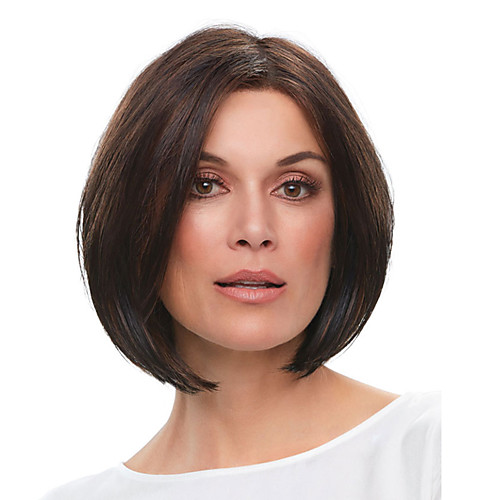 

Synthetic Wig Straight Bob Wig Short Dark Brown Synthetic Hair Women's Fashionable Design Comfortable Exquisite Brown